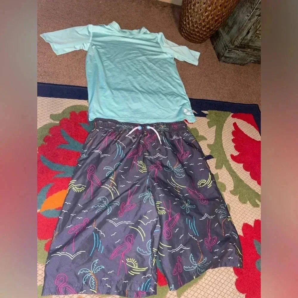 Boys swimsuit bundle shorts & spf top - XL - NWOT​